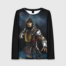Лонгслив женский Mortal Kombat - Скорпион, цвет: 3D-принт