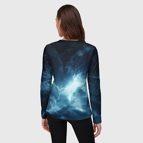 Женский лонгслив Kingdom Come Deliverance 2 logo sky / 3D-принт – фото 4
