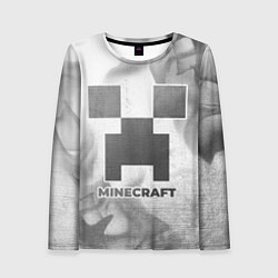Лонгслив женский Minecraft - white gradient, цвет: 3D-принт