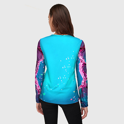 Женский лонгслив Страусиная голова / 3D-принт – фото 4