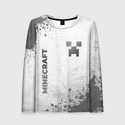 Лонгслив женский Minecraft - white gradient вертикально, цвет: 3D-принт