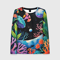 Женский лонгслив Подводная фантастика