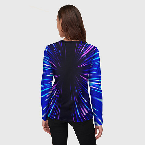 Женский лонгслив HIM neon energy / 3D-принт – фото 4