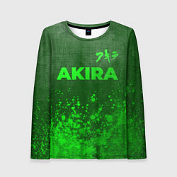 Женский лонгслив Akira - green gradient посередине