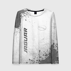 Лонгслив женский Jaguar - white gradient вертикально, цвет: 3D-принт