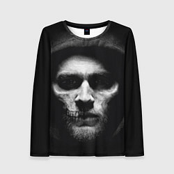 Лонгслив женский Sons Of Anarchy - Jax skull, цвет: 3D-принт