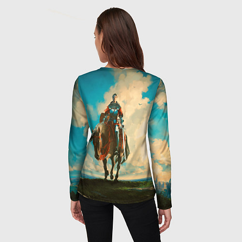 Женский лонгслив Идржих на коне Kingdom come deliverence 2 / 3D-принт – фото 4