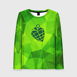 Лонгслив женский Green Day green poly, цвет: 3D-принт