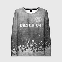 Лонгслив женский Bayer 04 - grey gradient посередине, цвет: 3D-принт