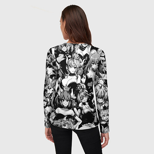 Женский лонгслив Все дуреют с этой Боузетты / 3D-принт – фото 4