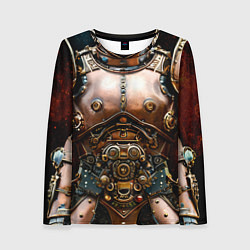 Женский лонгслив Рыцарские доспехи фэнтези Стимпанк
