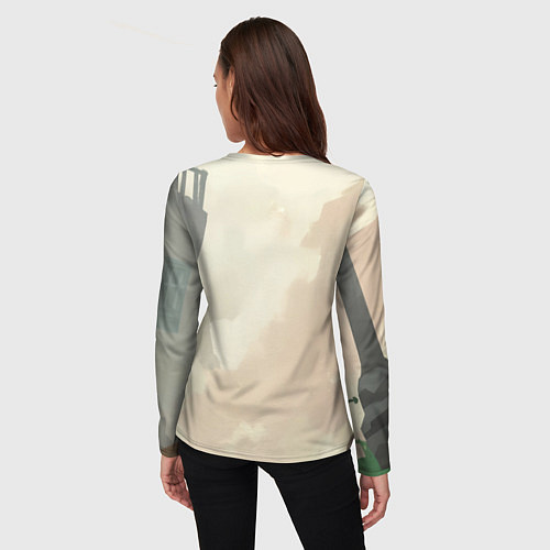 Женский лонгслив Джокер довольный - рисунок / 3D-принт – фото 4