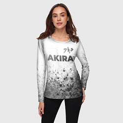 Лонгслив женский Akira - white gradient посередине, цвет: 3D-принт — фото 2