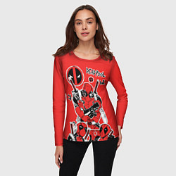 Лонгслив женский Такой разный Дэдпул, цвет: 3D-принт — фото 2