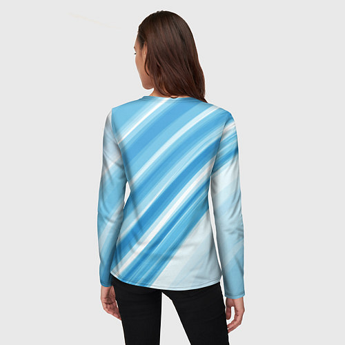 Женский лонгслив Акварель / 3D-принт – фото 4