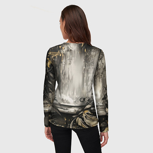 Женский лонгслив Мифическая единорожка / 3D-принт – фото 4