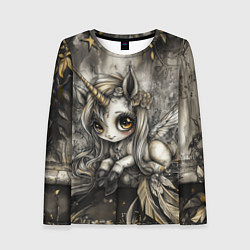 Лонгслив женский Мифическая единорожка, цвет: 3D-принт