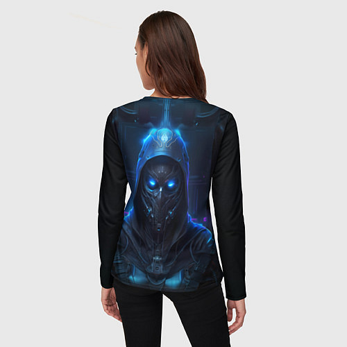 Женский лонгслив Человек в маске / 3D-принт – фото 4