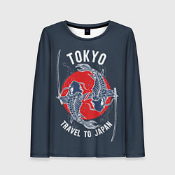 Лонгслив женский Токио путешествие в Японию, цвет: 3D-принт