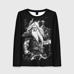 Лонгслив женский Перун бог громовержец, цвет: 3D-принт