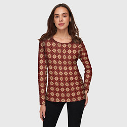 Лонгслив женский Пряный анис, цвет: 3D-принт — фото 2