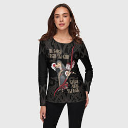 Лонгслив женский Не бойся если ты один - бойся если ты ноль, цвет: 3D-принт — фото 2