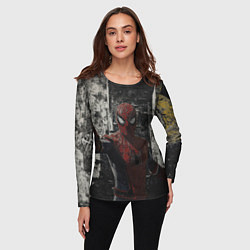 Лонгслив женский Spider man night, цвет: 3D-принт — фото 2