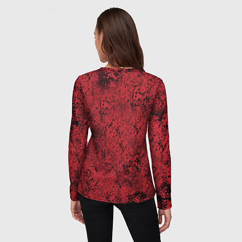 Женский лонгслив Веном красный и черный симбиот / 3D-принт – фото 4