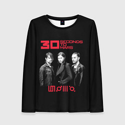 Лонгслив женский 30 Seconds to Mars poster, цвет: 3D-принт