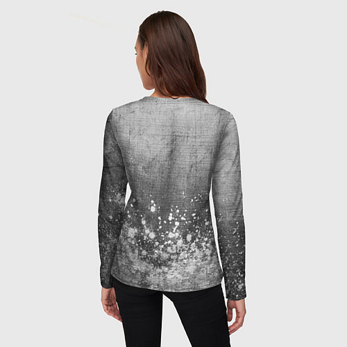 Женский лонгслив Dead Space - grey gradient посередине / 3D-принт – фото 4