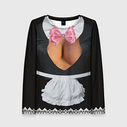 Женский лонгслив Костюм горничной няни с красивой грудью