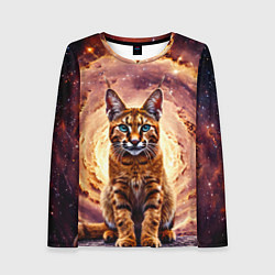 Лонгслив женский Каракет в космосе, цвет: 3D-принт
