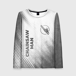 Лонгслив женский Chainsaw Man - white gradient вертикально, цвет: 3D-принт