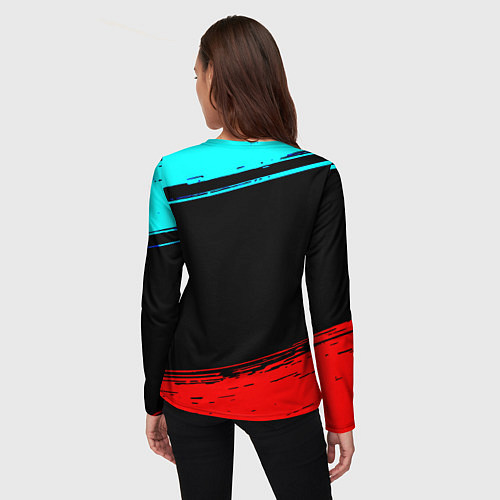 Женский лонгслив Dayz neon color / 3D-принт – фото 4