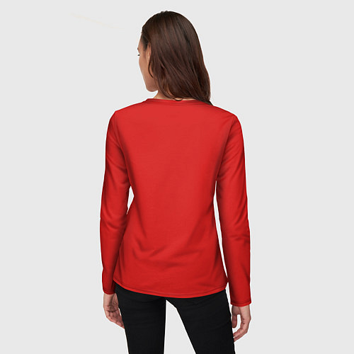 Женский лонгслив Милая кисуля в модном пуловере - поп-арт / 3D-принт – фото 4