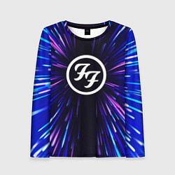 Лонгслив женский Foo Fighters neon energy, цвет: 3D-принт