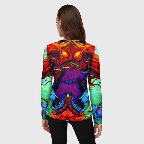 Женский лонгслив Stalker монстр чернобыля / 3D-принт – фото 4