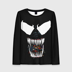 Женский лонгслив Веном жрет