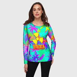 Лонгслив женский Stalker тропики из гта, цвет: 3D-принт — фото 2