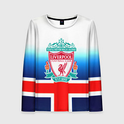 Лонгслив женский Liverpool Англия, цвет: 3D-принт