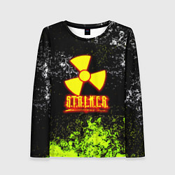 Лонгслив женский Stalker брызги красок, цвет: 3D-принт
