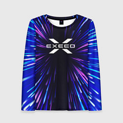 Лонгслив женский Exeed neon energy, цвет: 3D-принт