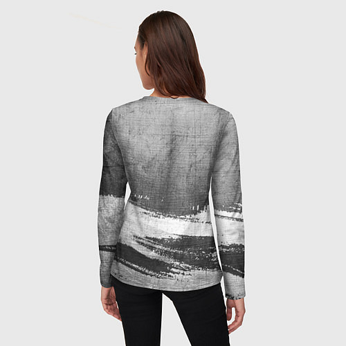 Женский лонгслив Sally Face - grey gradient посередине / 3D-принт – фото 4