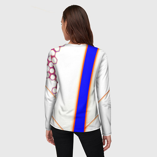 Женский лонгслив Borussia geometry sport / 3D-принт – фото 4