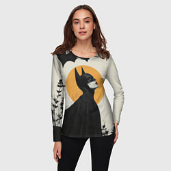 Лонгслив женский Девушка Бэтмен, цвет: 3D-принт — фото 2