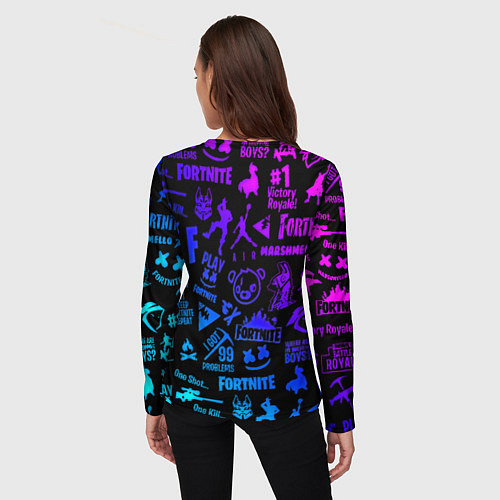 Женский лонгслив Ведьмак логотипы игр / 3D-принт – фото 4