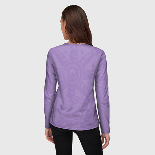 Женский лонгслив Штурвал в розах / 3D-принт – фото 4