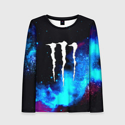 Женский лонгслив Monster energy космос