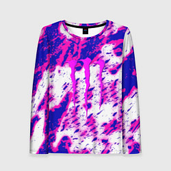 Женский лонгслив Monster energy краски гранж