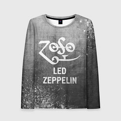Лонгслив женский Led Zeppelin - grey gradient, цвет: 3D-принт